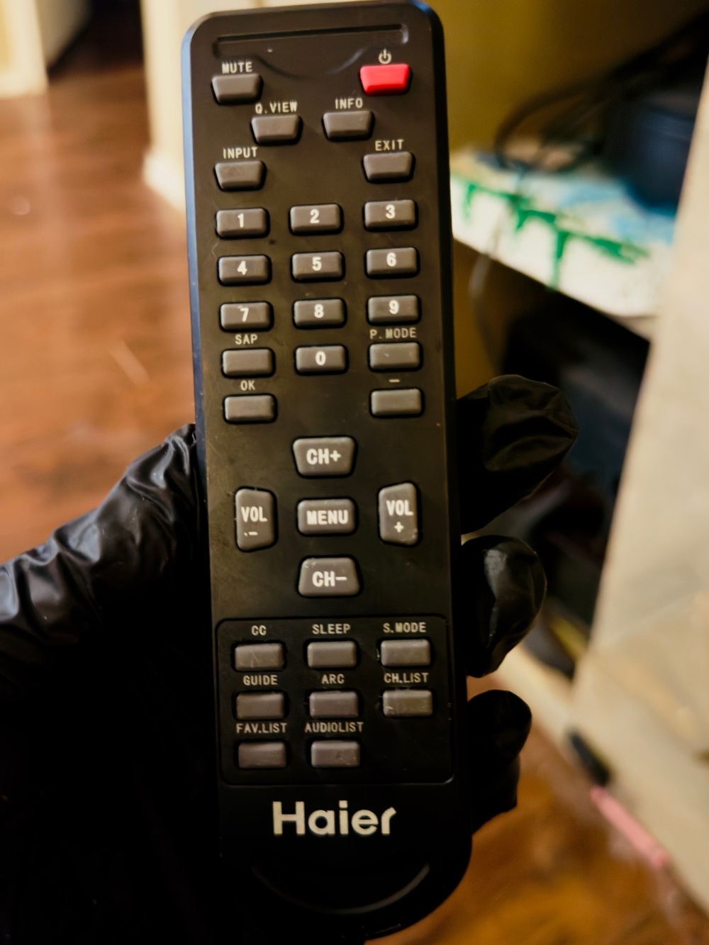 Haier Black TV Remote Control